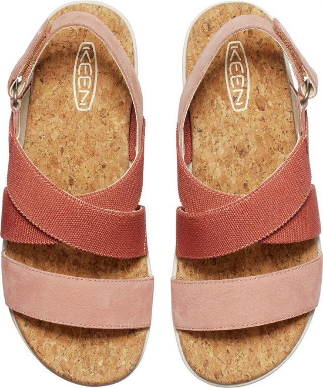 Elle Criss Cross W-Baked Clay/Cork