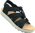 Elle Mixed Strap W-Black/Birch